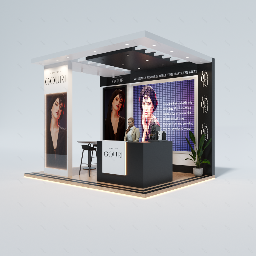 Brand Cosmetics Booth 室内设计丨沙特阿拉伯-0