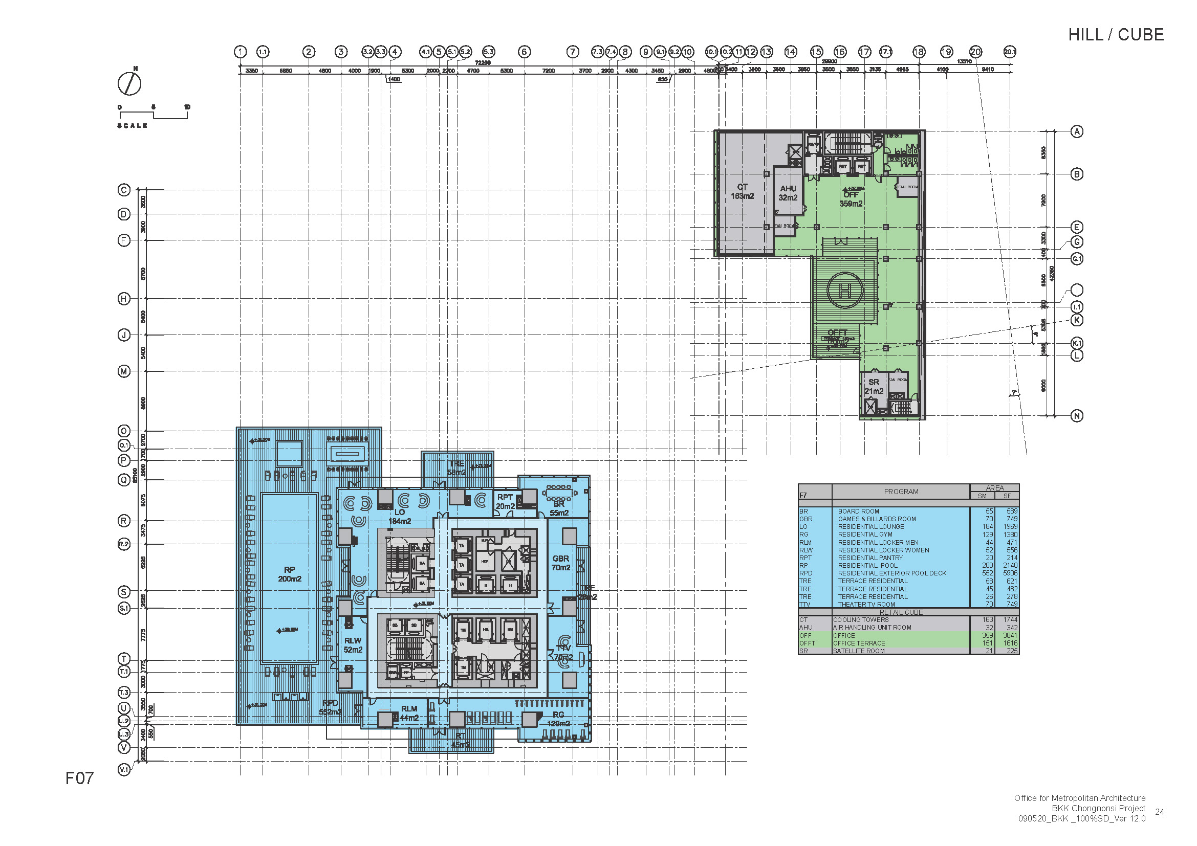 玛哈纳空塔（通常该建筑又名曼谷垂直花园曼谷画框，常见中文名还有通天塔 ，最准确名称以当地官方为准 ） 丨泰国曼谷丨OMA-33