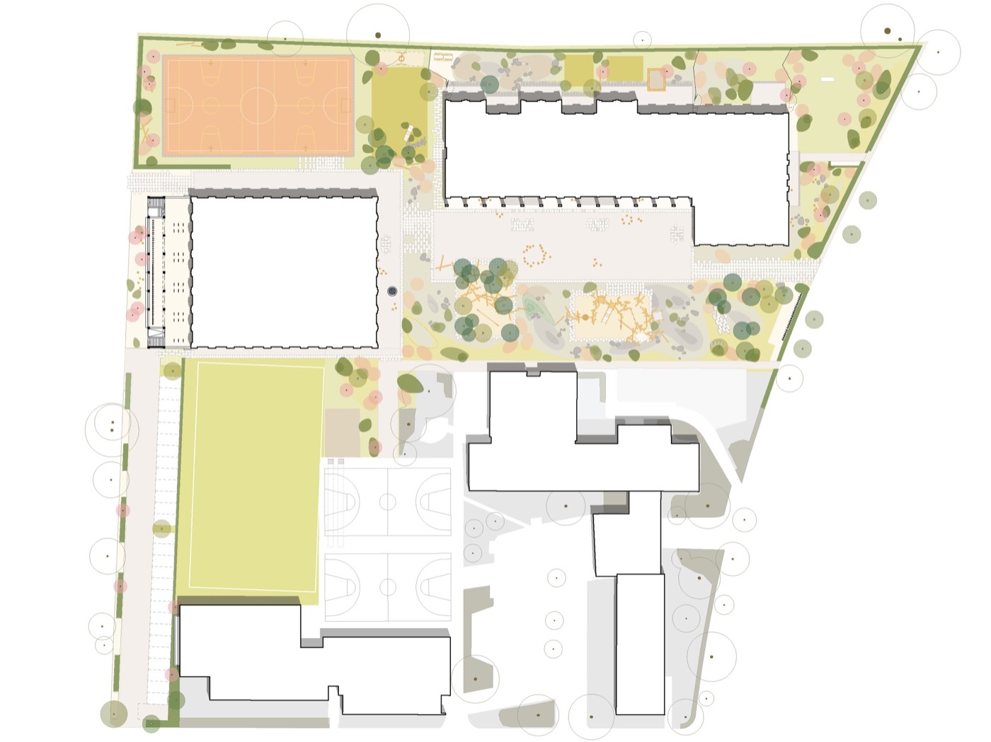 瑞士 Krämeracker 小学户外空间设计丨Boltshauser Architekten AG-3