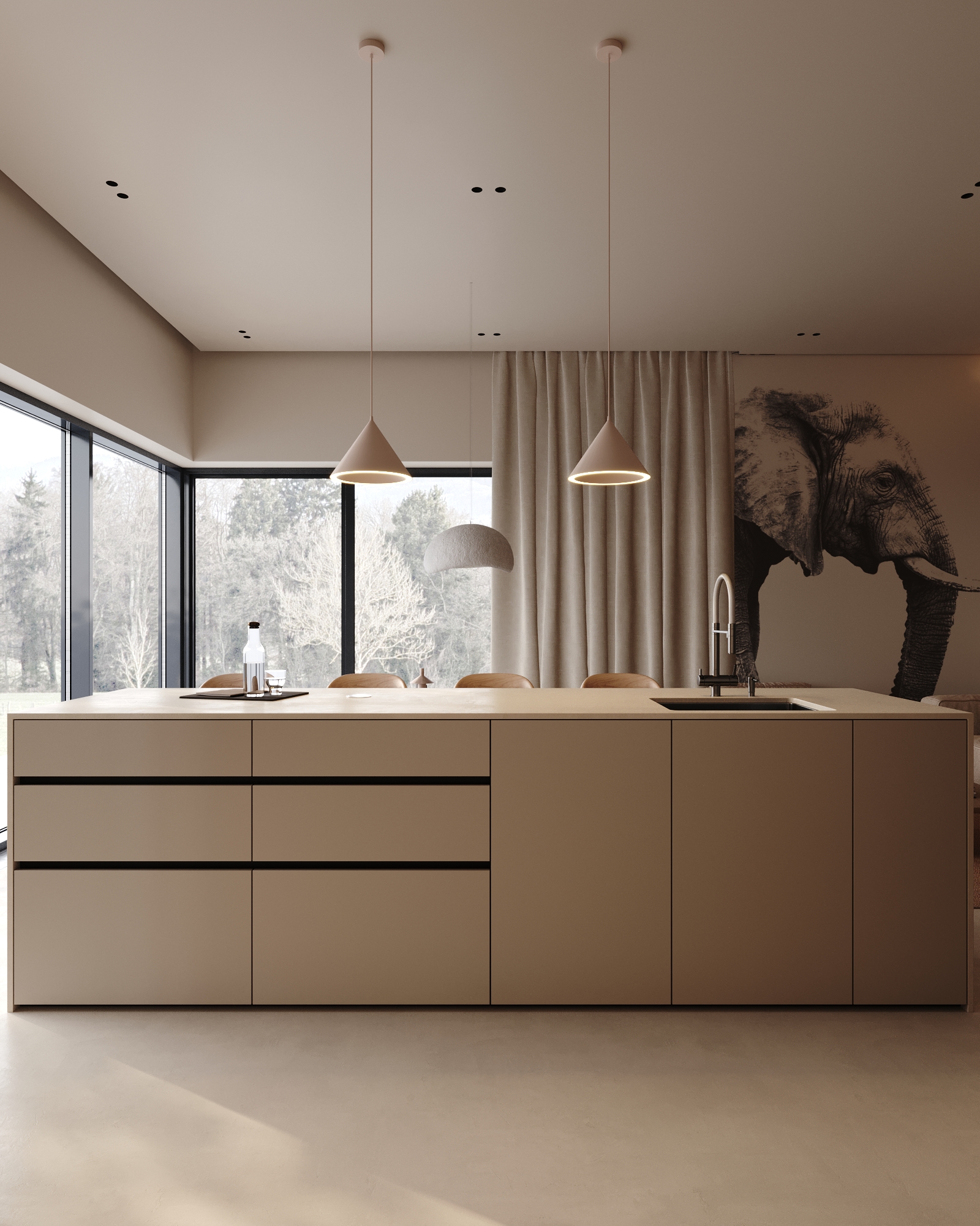 适合家庭居住的舒适公寓丨TurkmenistanMary丨Bodes studio-4