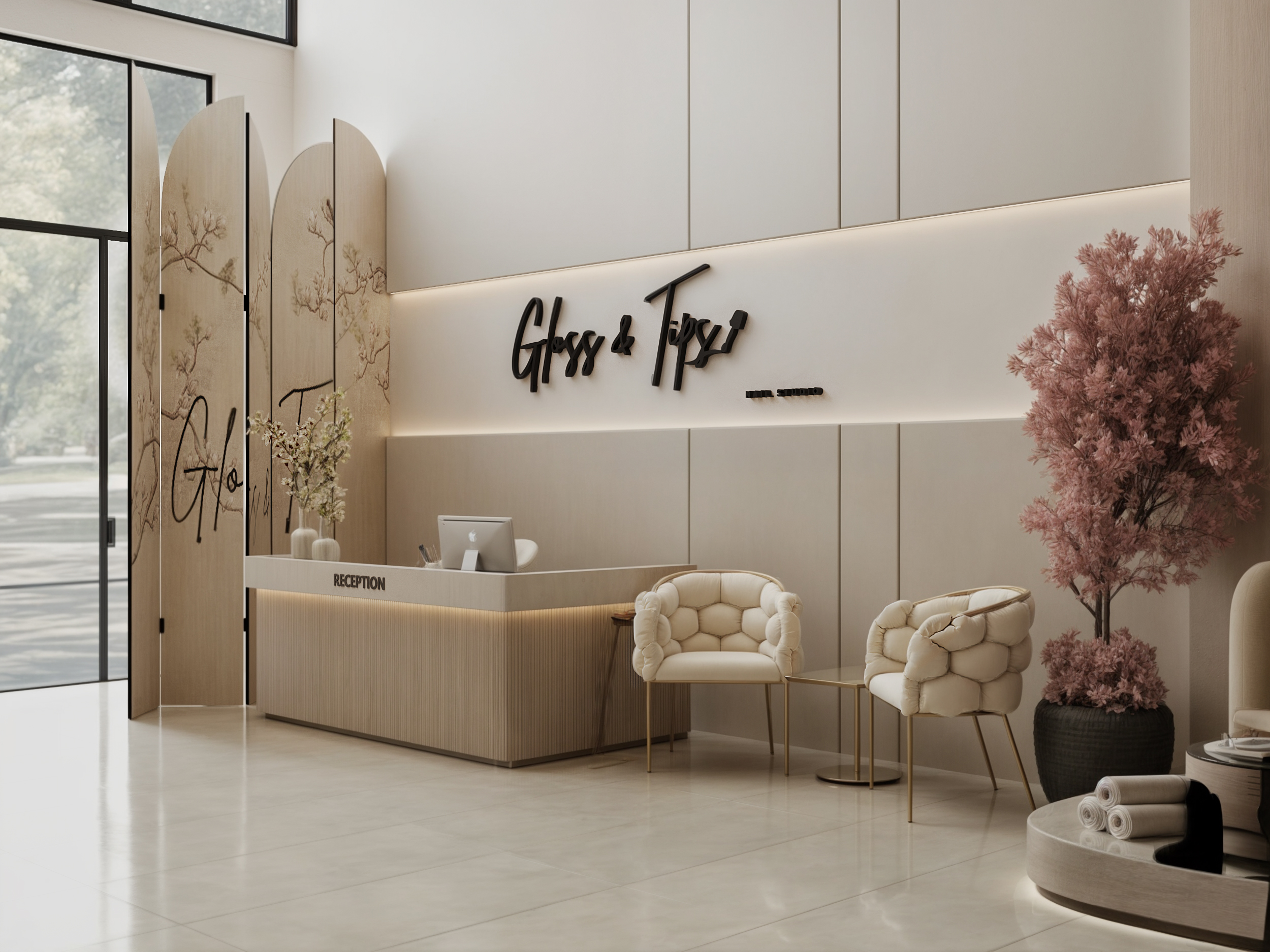 NailSalon美甲沙龙设计丨沙特阿拉伯丨Artisan interiors-4