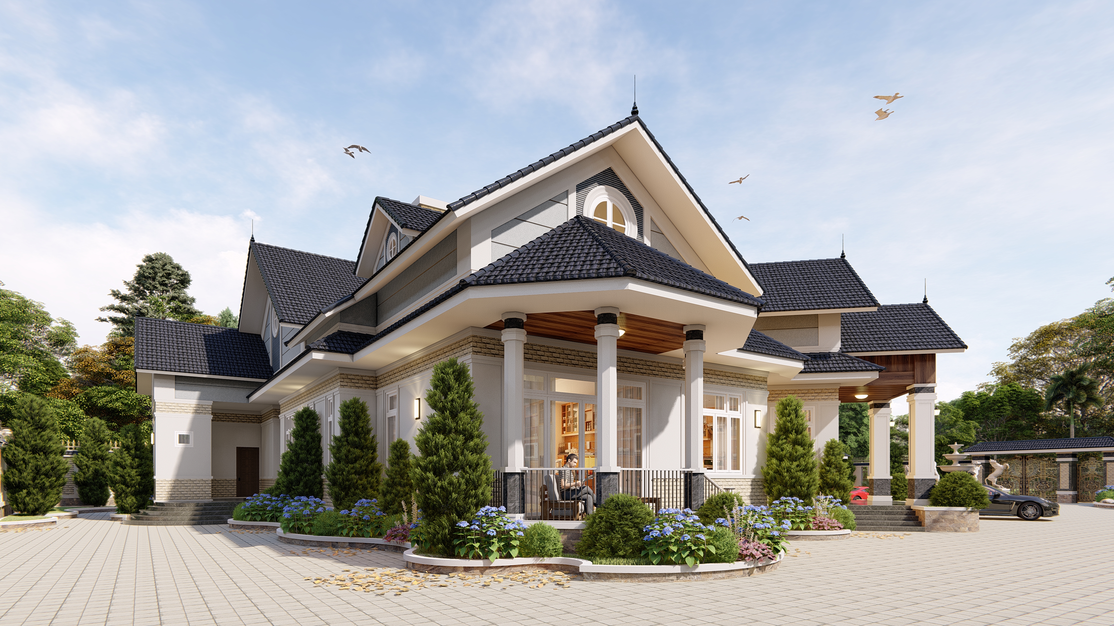 BIỆT THỰ MÁI THÁI-0