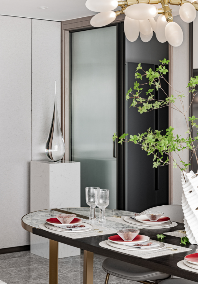 沈阳润樾府 115 户型样板房丨中国沈阳丨万景百年室内设计-13