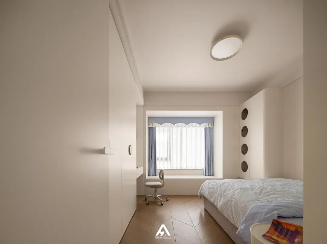 南昌阿鹤设计|自带清凉感的家，淡彩绿意~-40