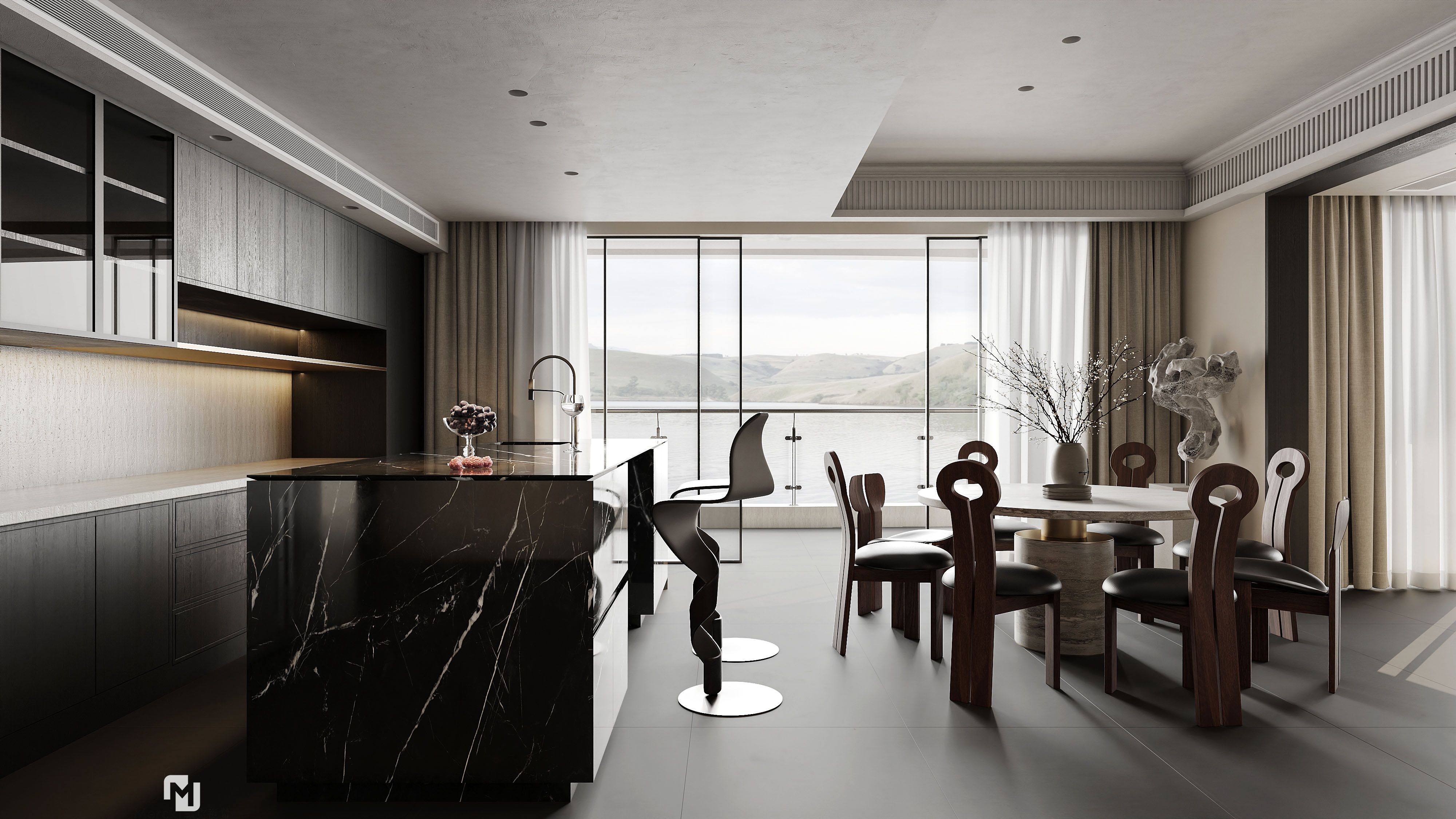 默克视觉设计·现代客餐厅丨中国南京丨Merck 默克视觉设计-9