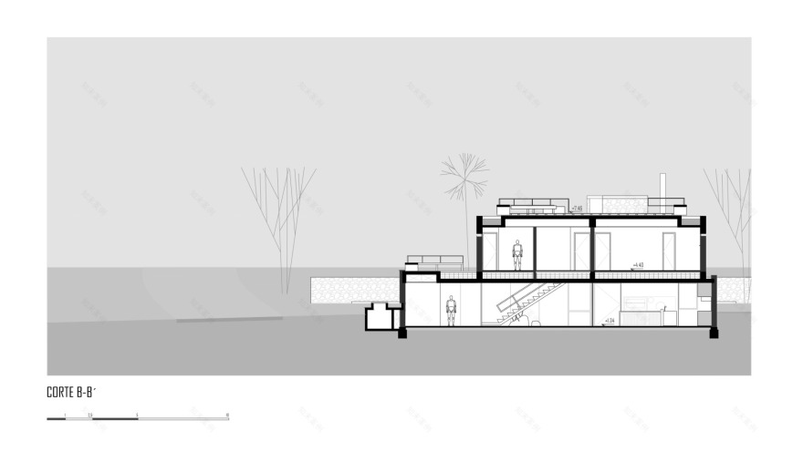 岩石与水的交融——Peak House 别墅设计-28