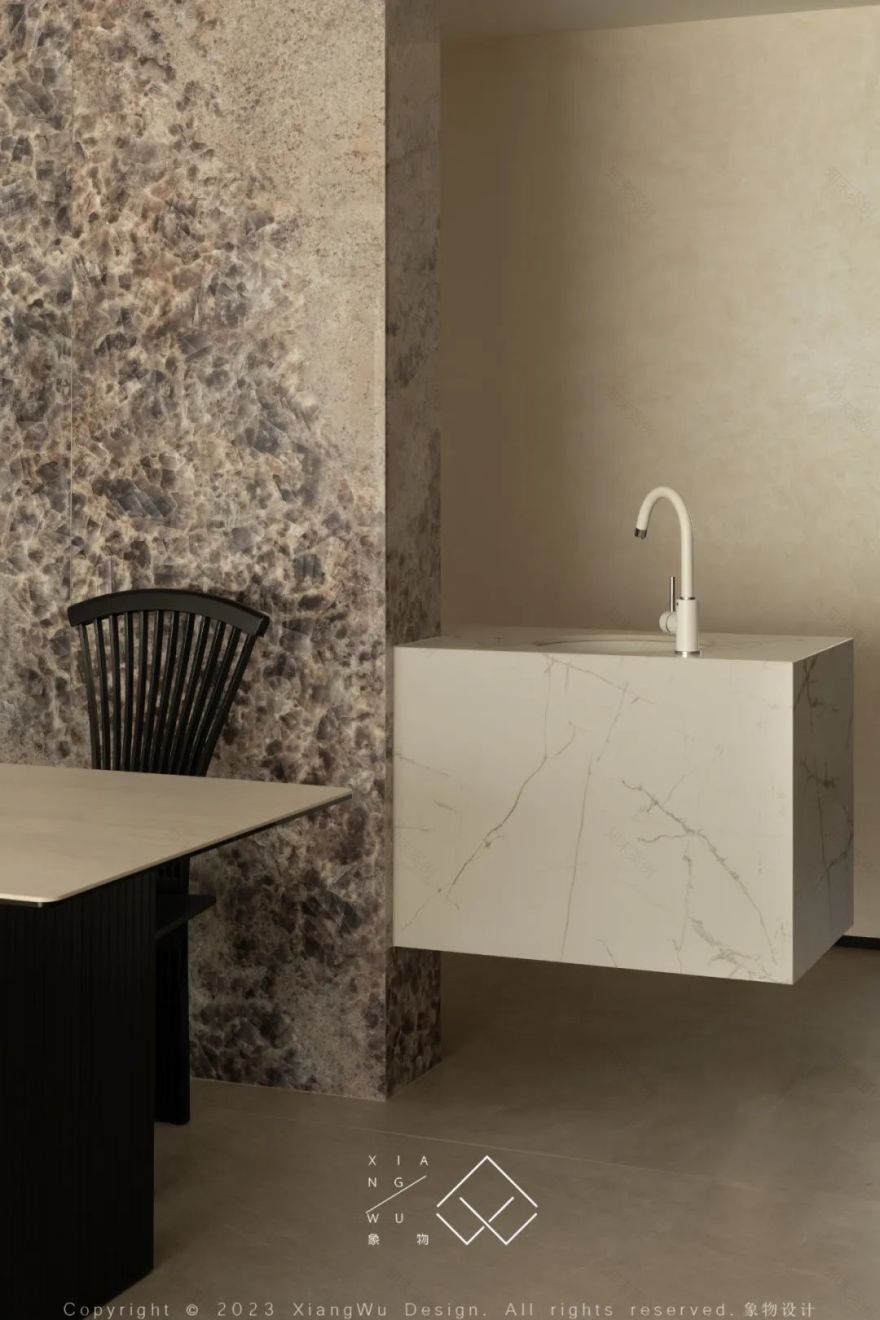 奶油色调的简约诗意空间丨中国常州丨象物设计-49