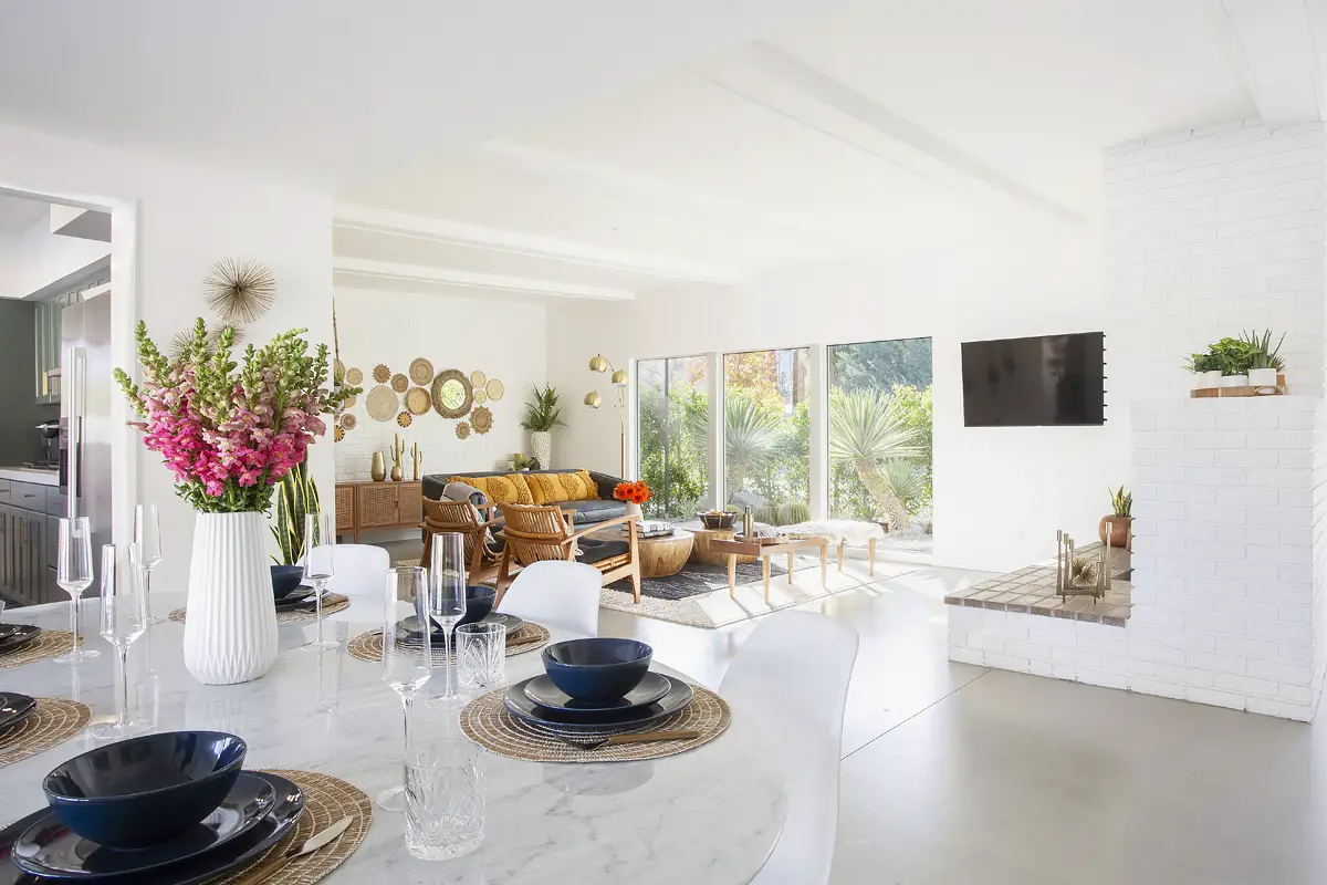 Palm Springs 白色别墅的异域风情设计-3