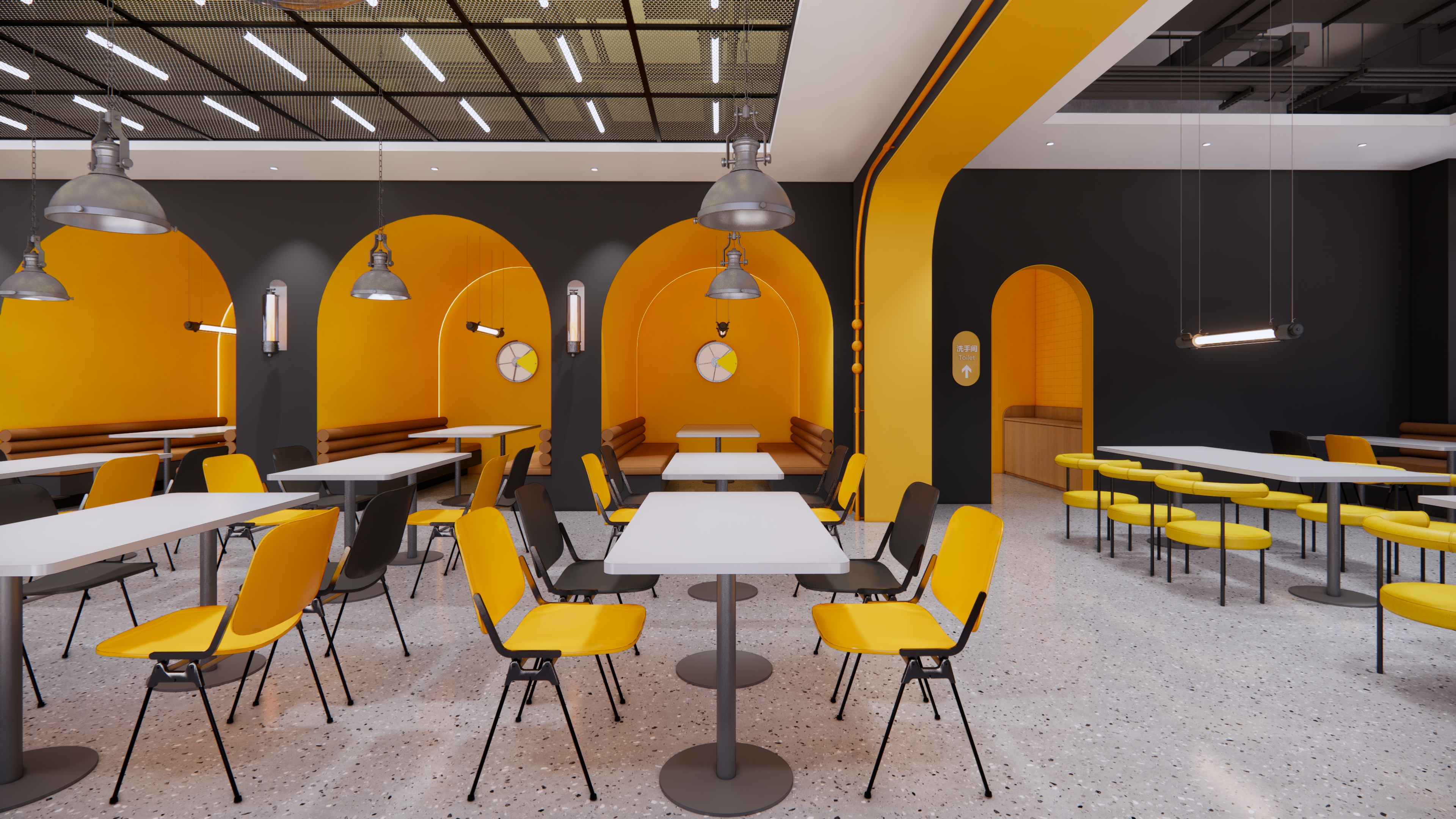 工业主题亲子餐厅方案设计-9