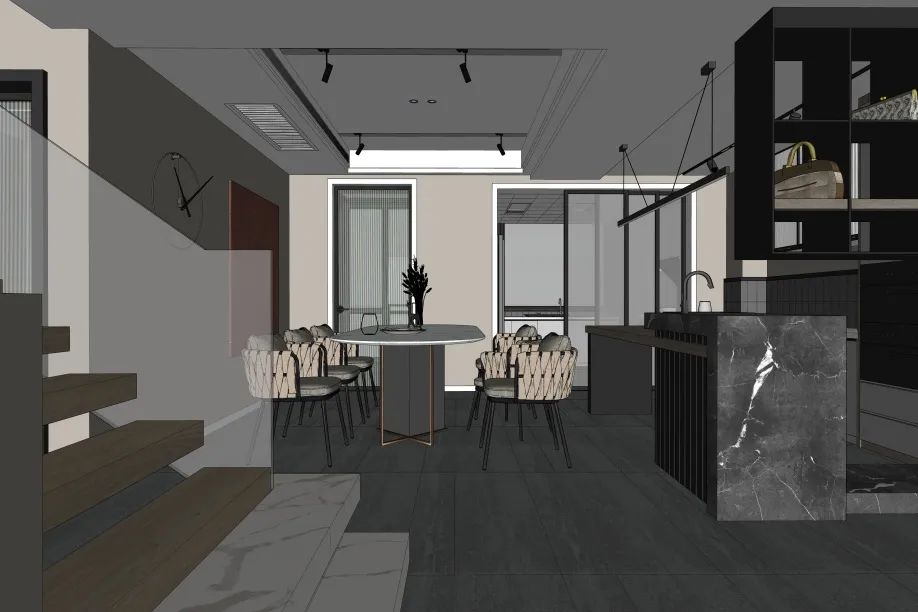 枫丹新里240㎡叠墅设计丨方平米设计-16