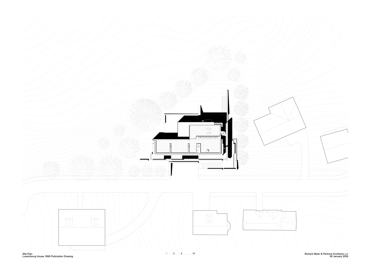 卢森堡 L 型隐居小墅丨richard meier 建筑事务所-11