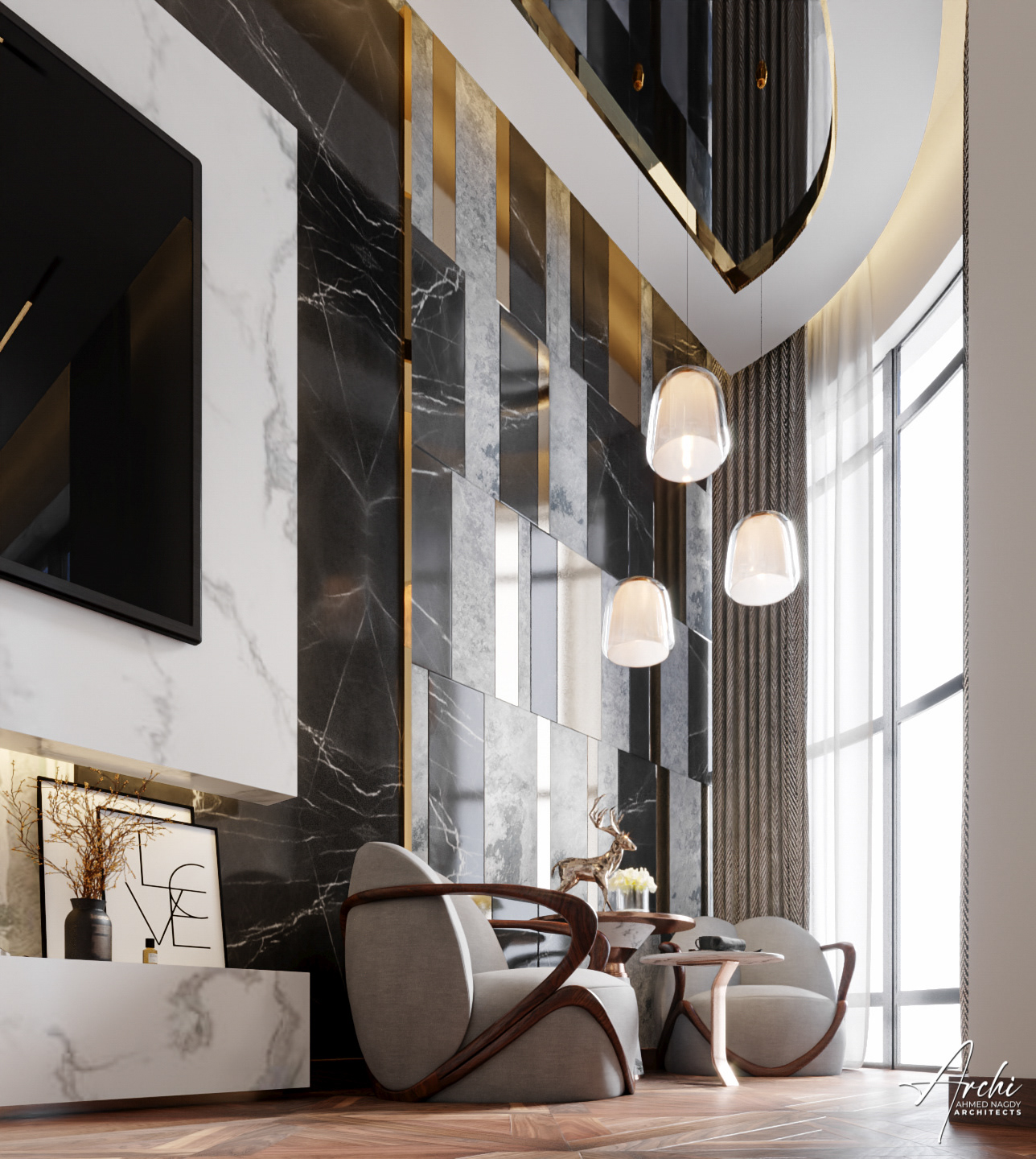 豪华现代卧室丨阿联酋迪拜丨ARCHI  ARCHITECTS-8