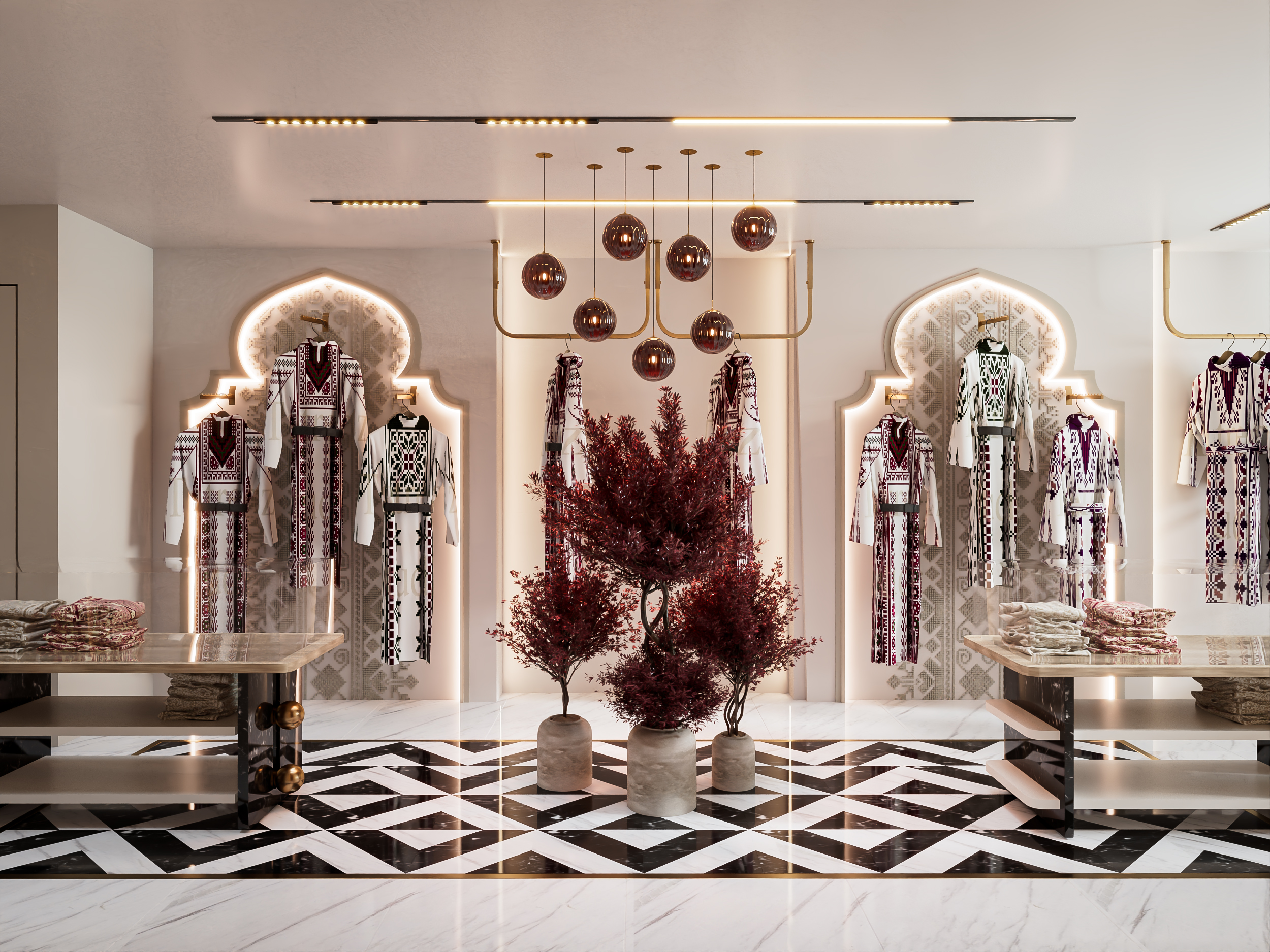 传统服装店设计丨SARA ALNAIM-12