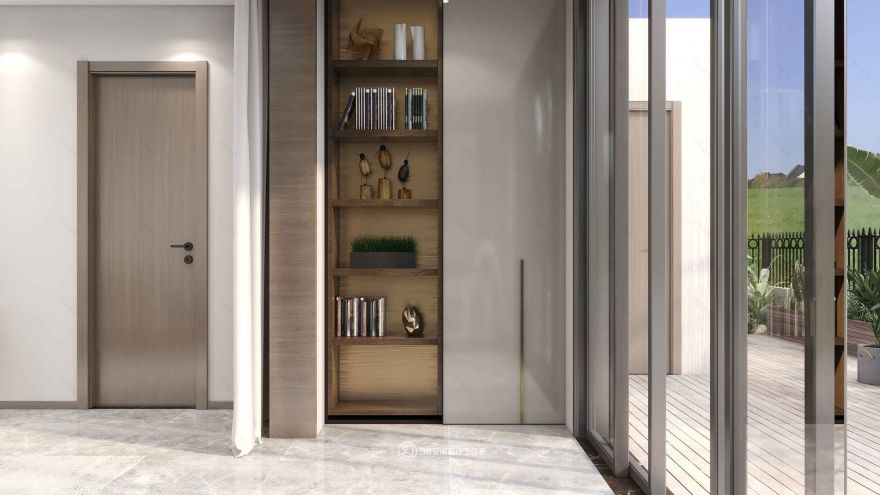 理想 · 185 平方现代奶油色调空间设计-24