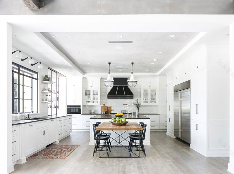 洛杉矶工业风家居,和谐黑白配-6