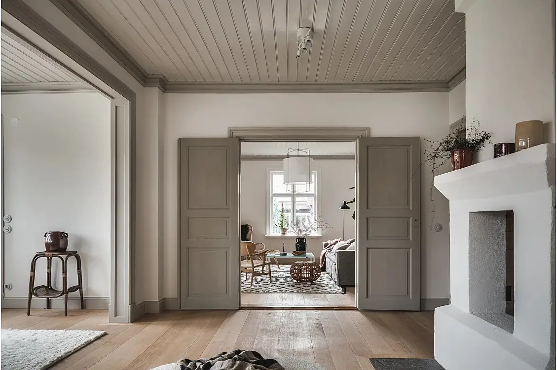 瑞典斯堪的纳维亚风格红木别墅设计-5