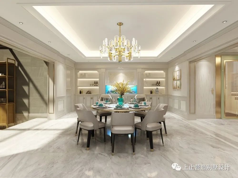 长春观澜湖别墅美式轻奢风设计，细腻质感诠释自在优雅-32