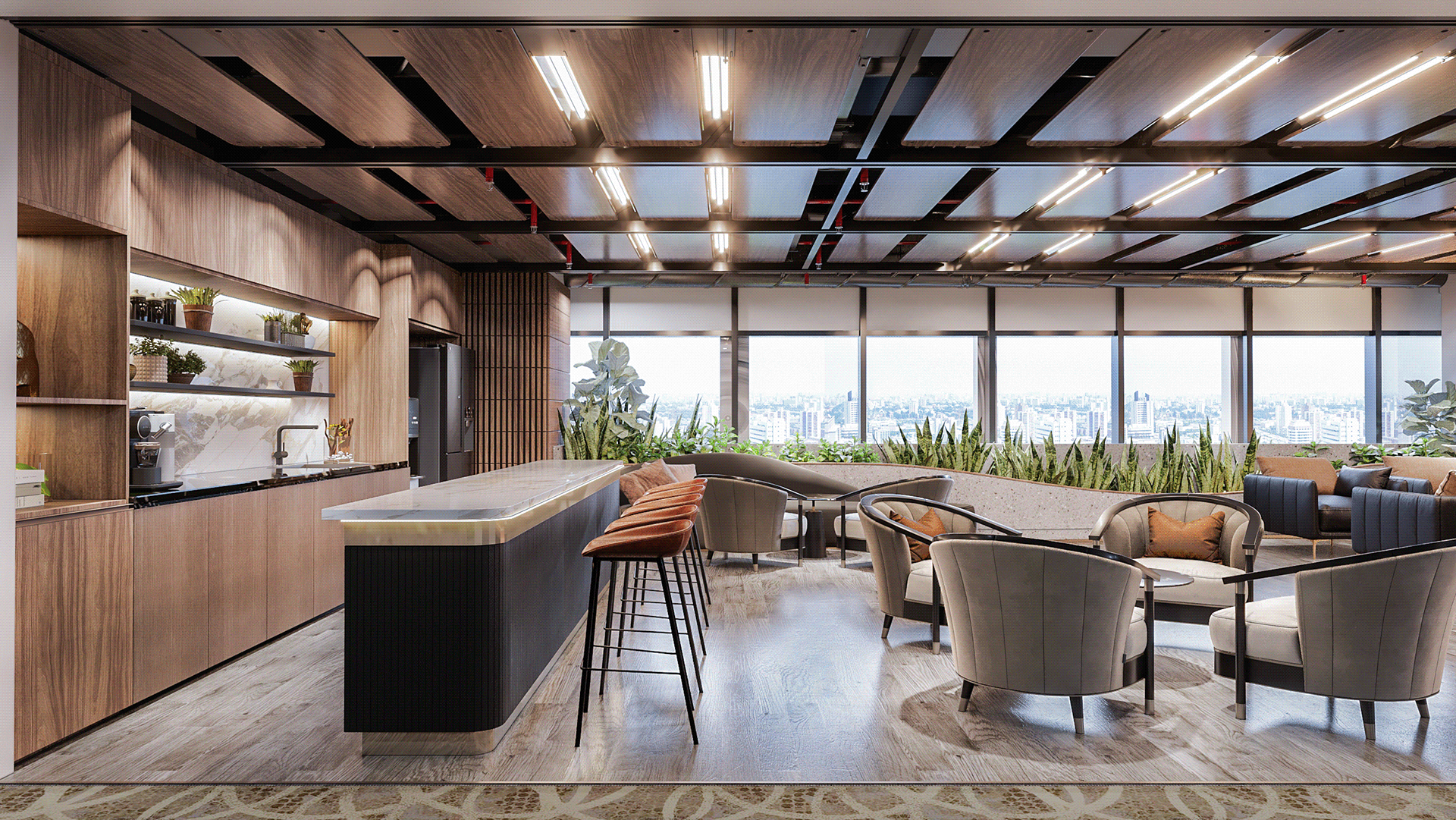 银行大堂与休息室丨越南河内-5