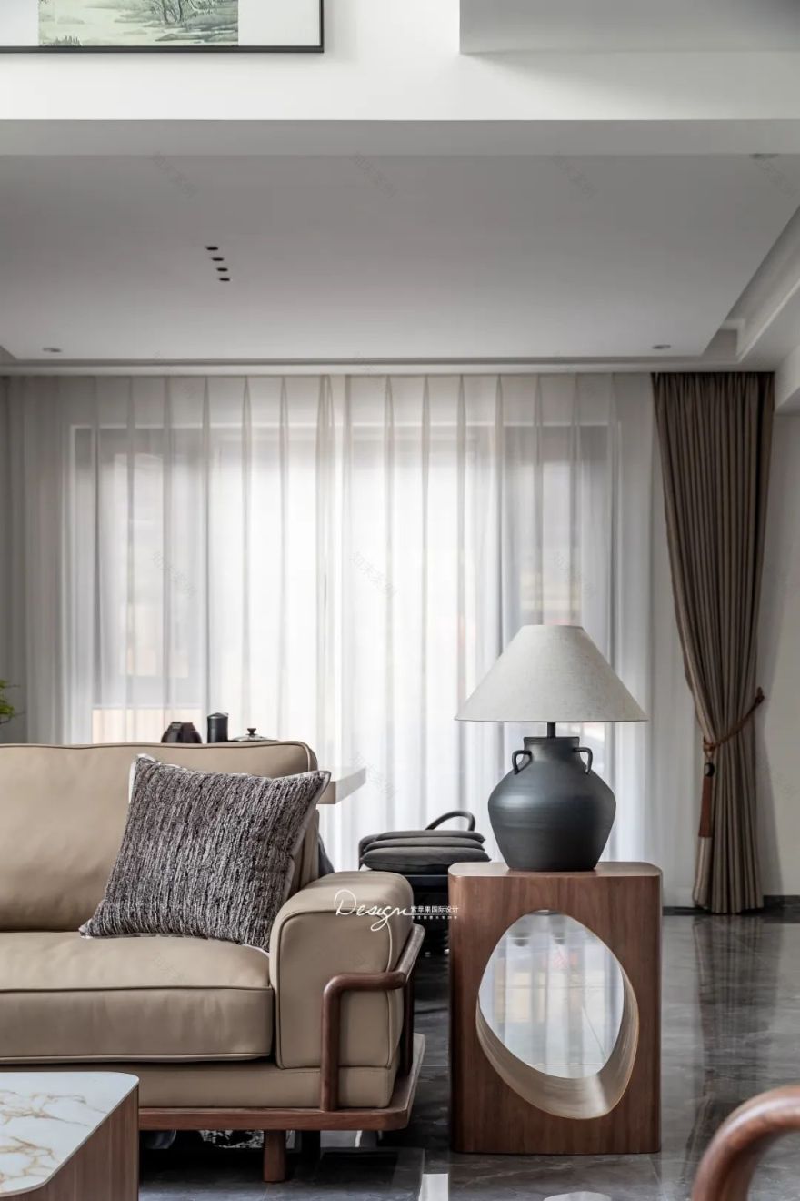 云康园简约中式设计丨紫苹果装饰集团-29