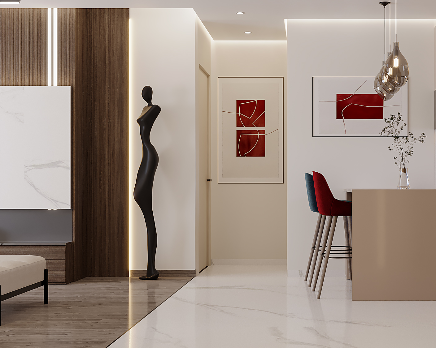 living area (beverly hills villa ,Elsheikh zaid)-10