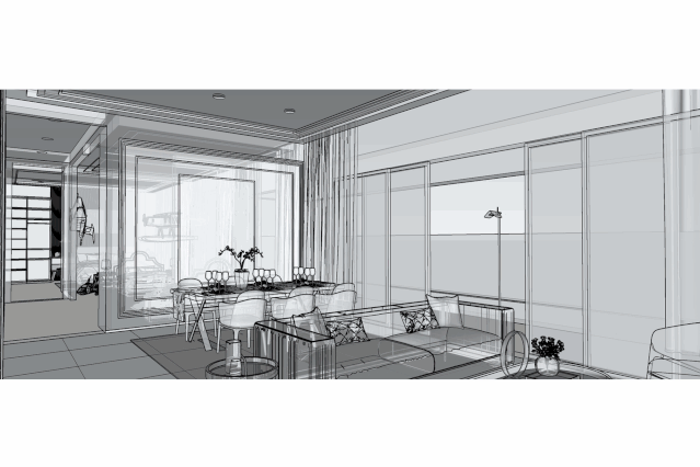 高级灰住宅——中南樾府高层样板间 重庆涟漪设计-11