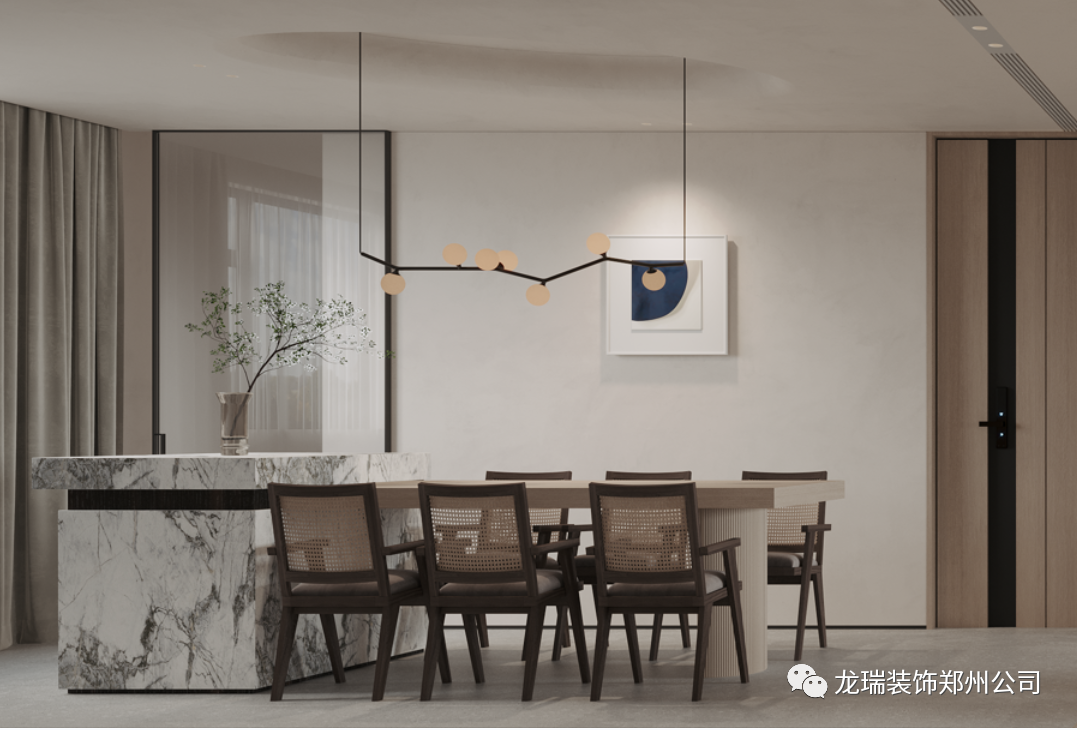 金沙湖新东方侘寂风住宅丨郑州龙瑞装饰工程有限公司-37