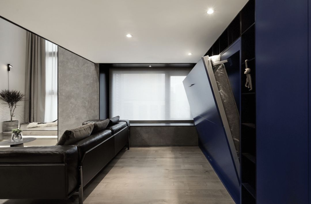 迷你 Loft 的时尚魔力 | 悬挑楼梯、电视隐身、楼梯悬浮-100