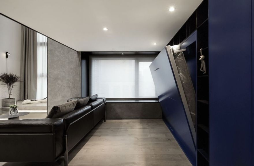 迷你 Loft 的时尚魔力 | 悬挑楼梯、电视隐身、楼梯悬浮-100