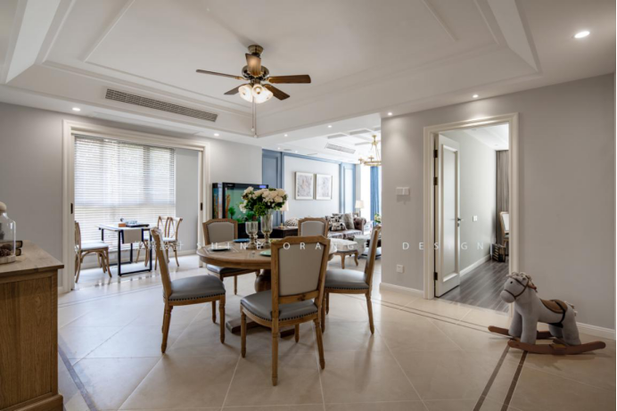 《橙熹设计》宁波现代美式别墅,温馨浪漫,打造舒适居家空间-34