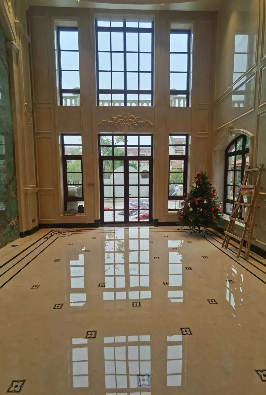 别墅大理石装饰实拍案例丨中国随州丨叶胤祥设计事务所-13