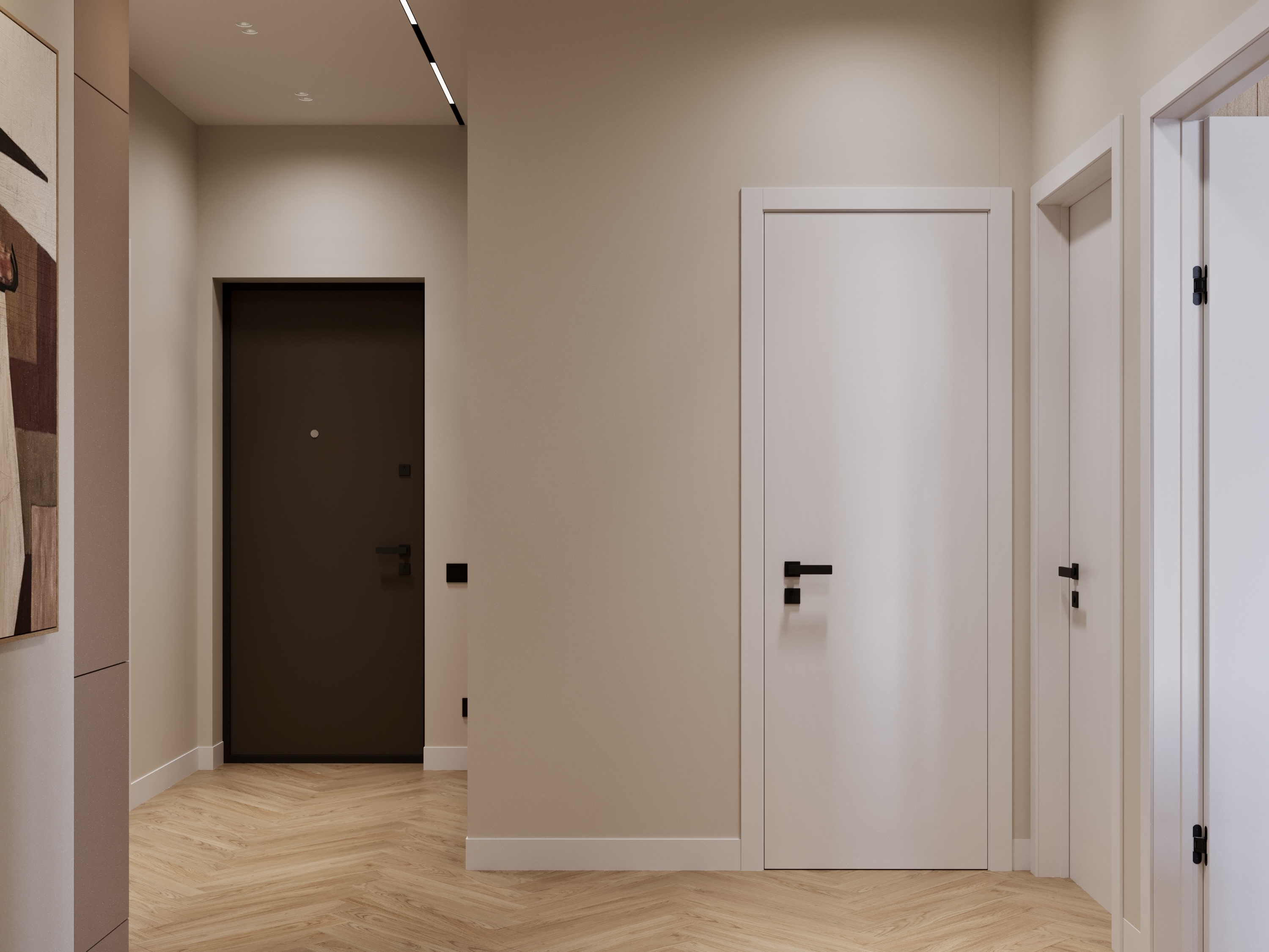 Living Room,KItchen,Hallway室内设计丨ArmeniaYerevan-16