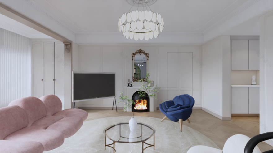 法式浪漫与科技感的融合·成都 155㎡精装房改造案例丨中国成都丨序拾设计-21