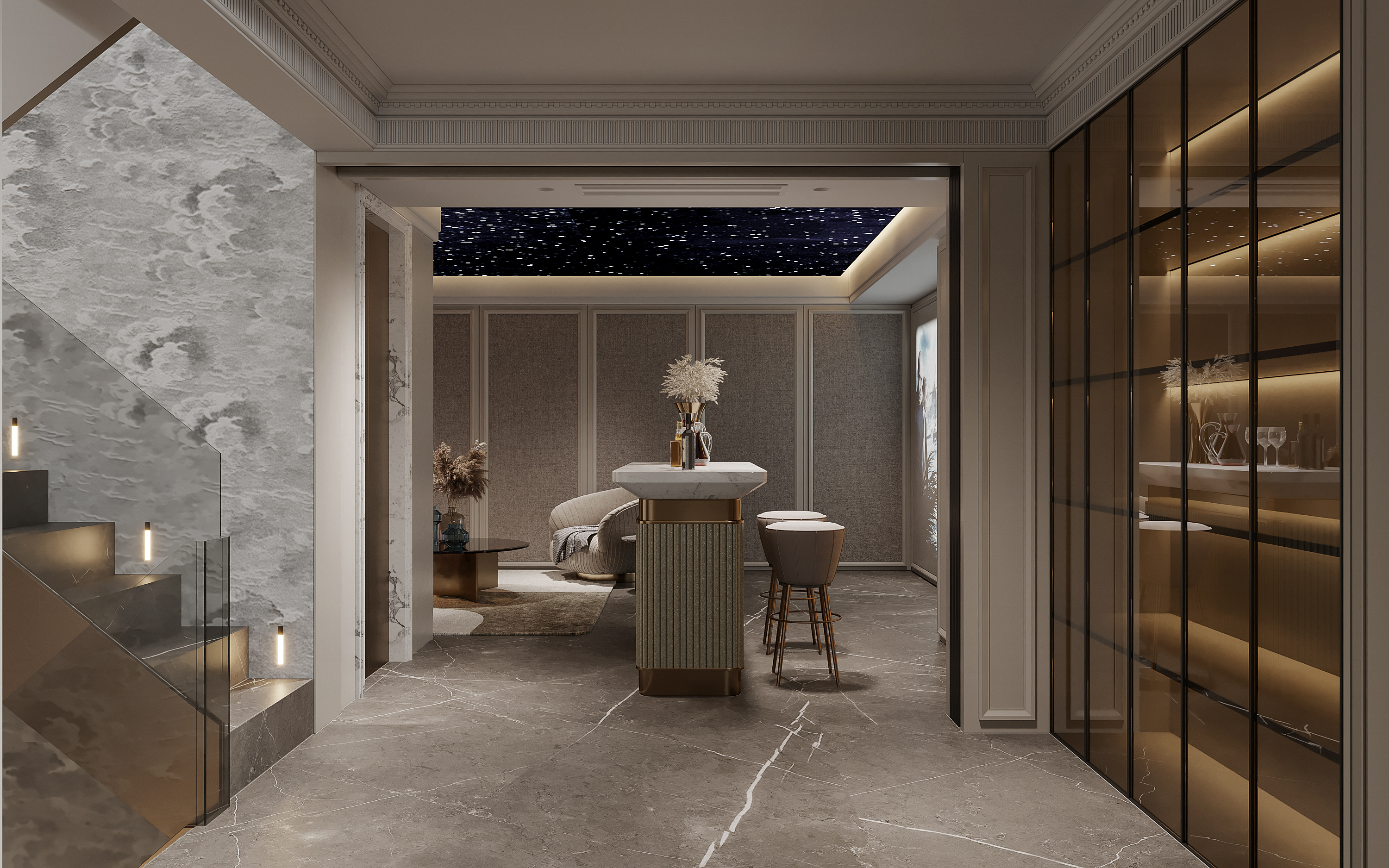 现代混搭风格效果图表现-23