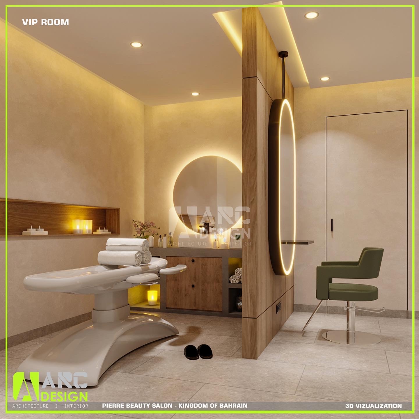 Interior, salon, design, 3d rendering-2