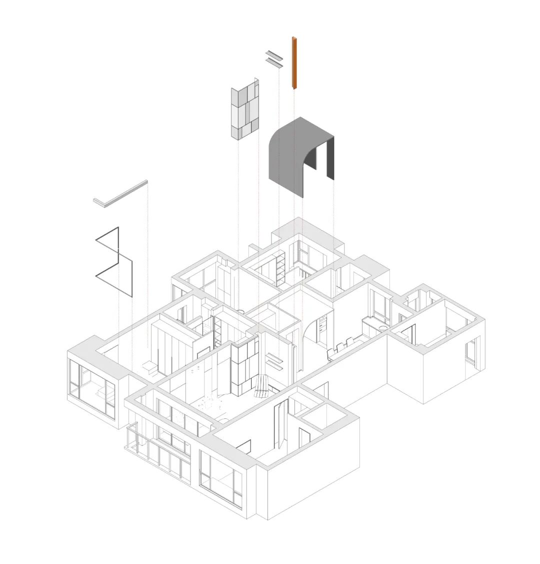 石材、木质与金属，克制平衡的极简空间 | DNA邸内设计-42