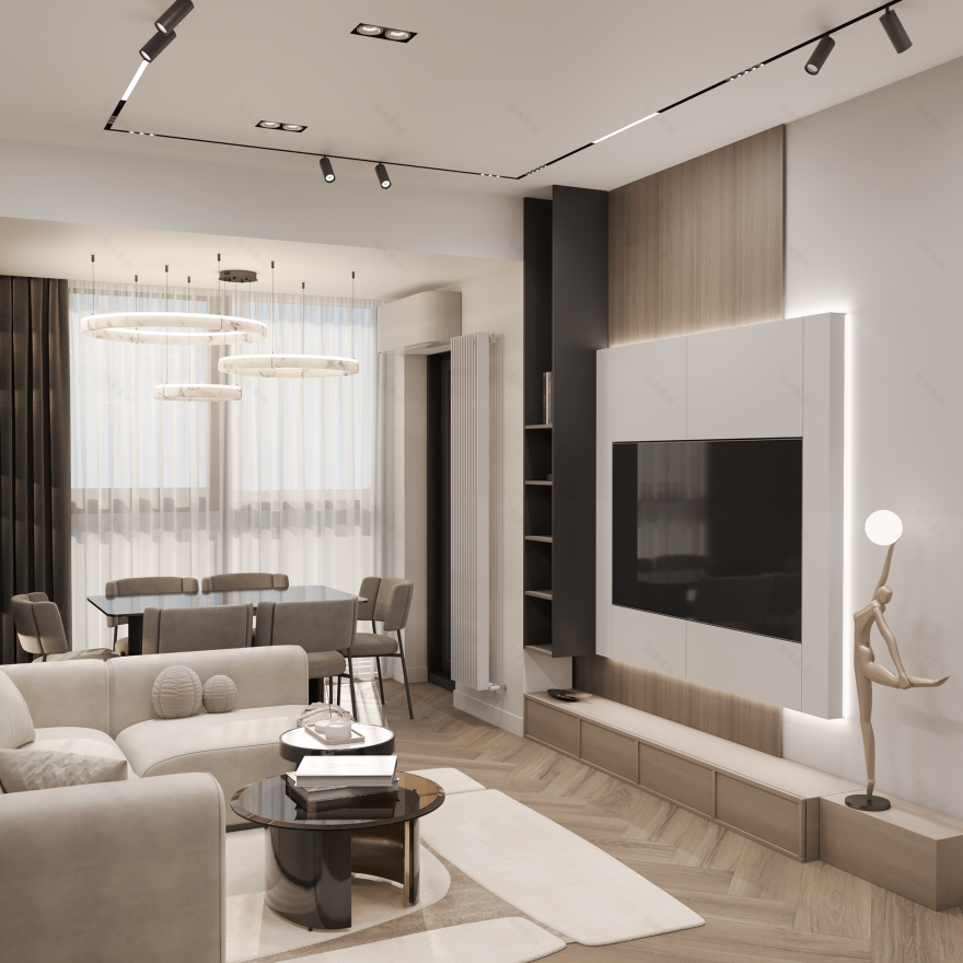 开放式概念起居与厨房空间设计丨亚美尼亚-6