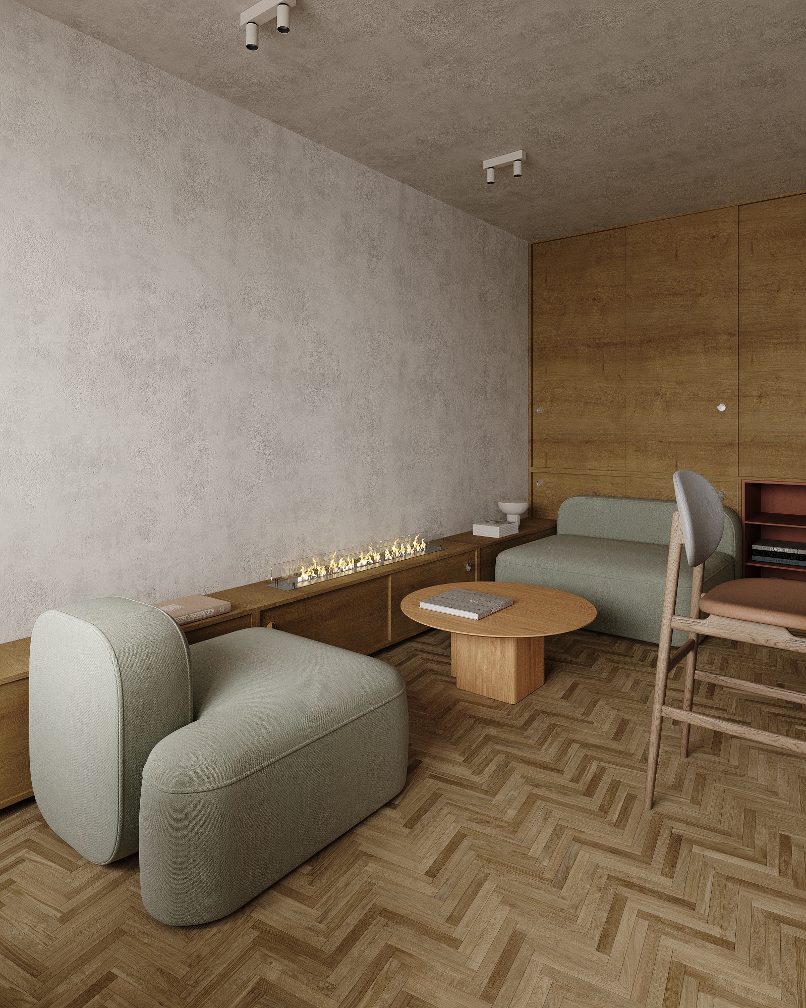 JAPANDI 风格城市公寓室内设计-20