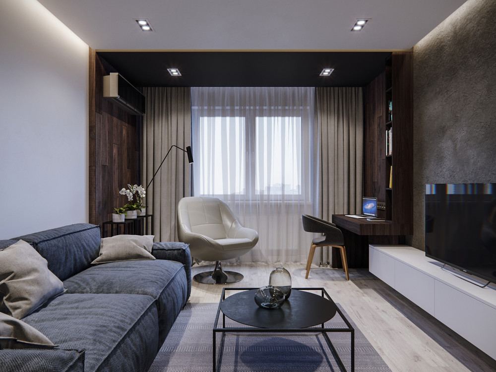 60平米夫妻公寓室内设计项目丨Игорь и Алёна Скаржевские-9