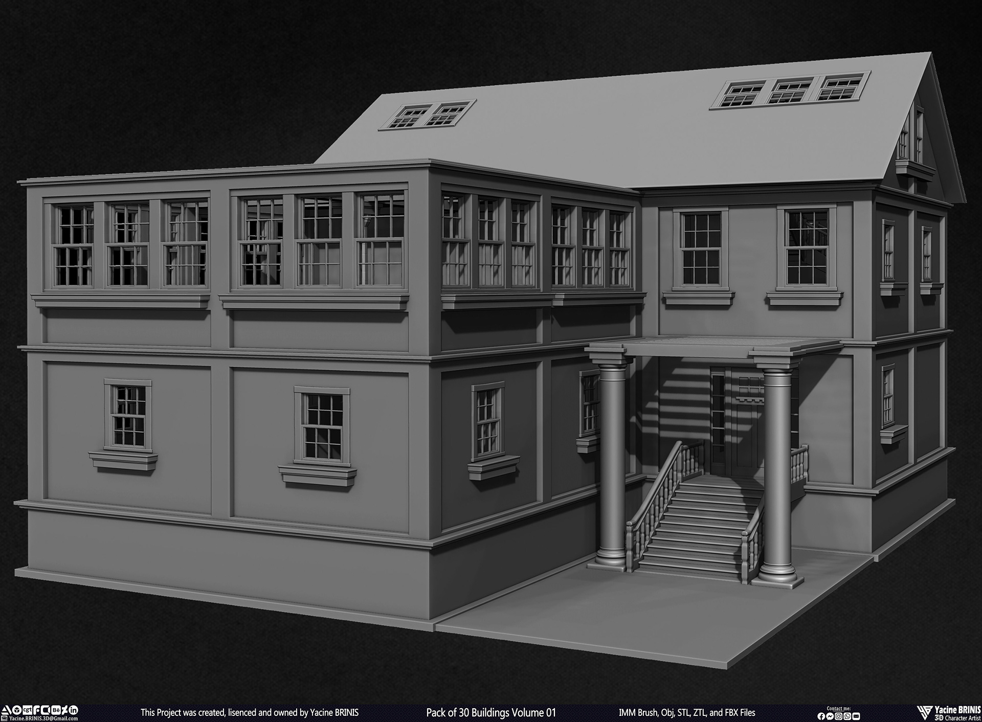 30 座建筑模型包丨Yacine BRINIS-47