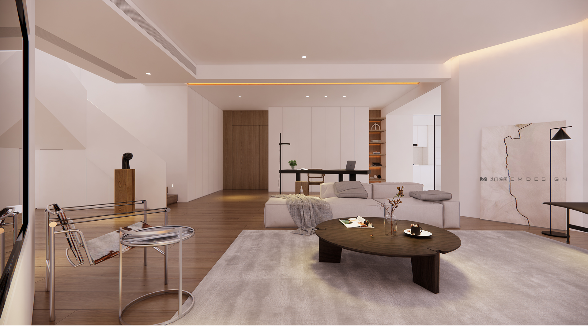 打造现代简约的舒适办公环境丨至域,以门空间设计-3