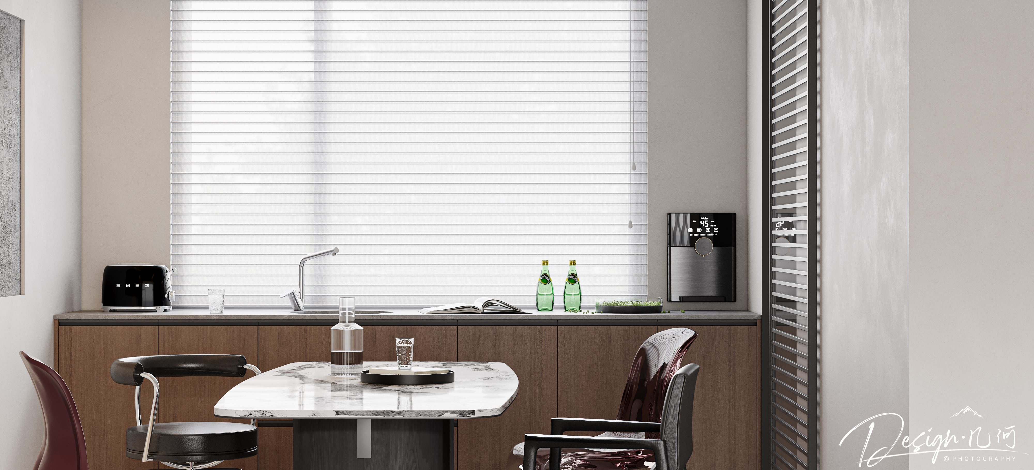 几何空间视觉表现 | 星海国际现代客餐厅（日景）-35