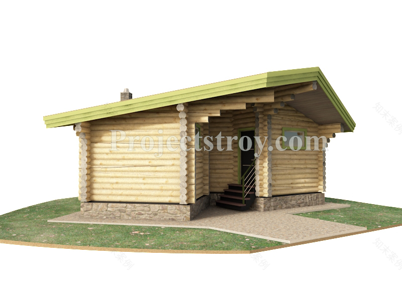 drawing sauna log cabin-15