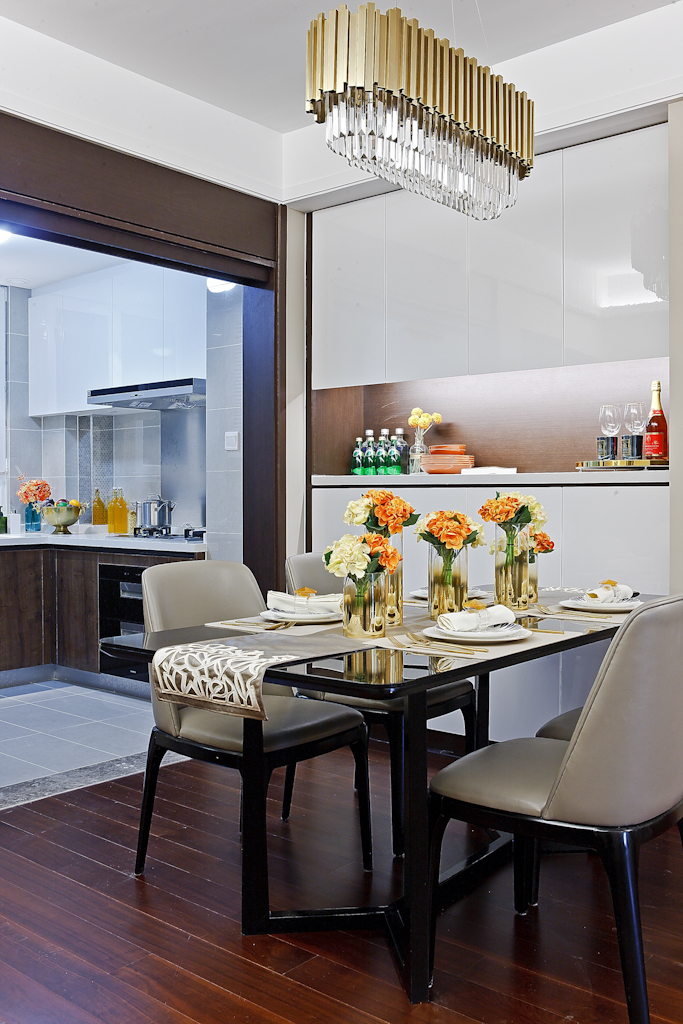 马鞍山朗诗熙华府混搭风样板房空间摄影-15