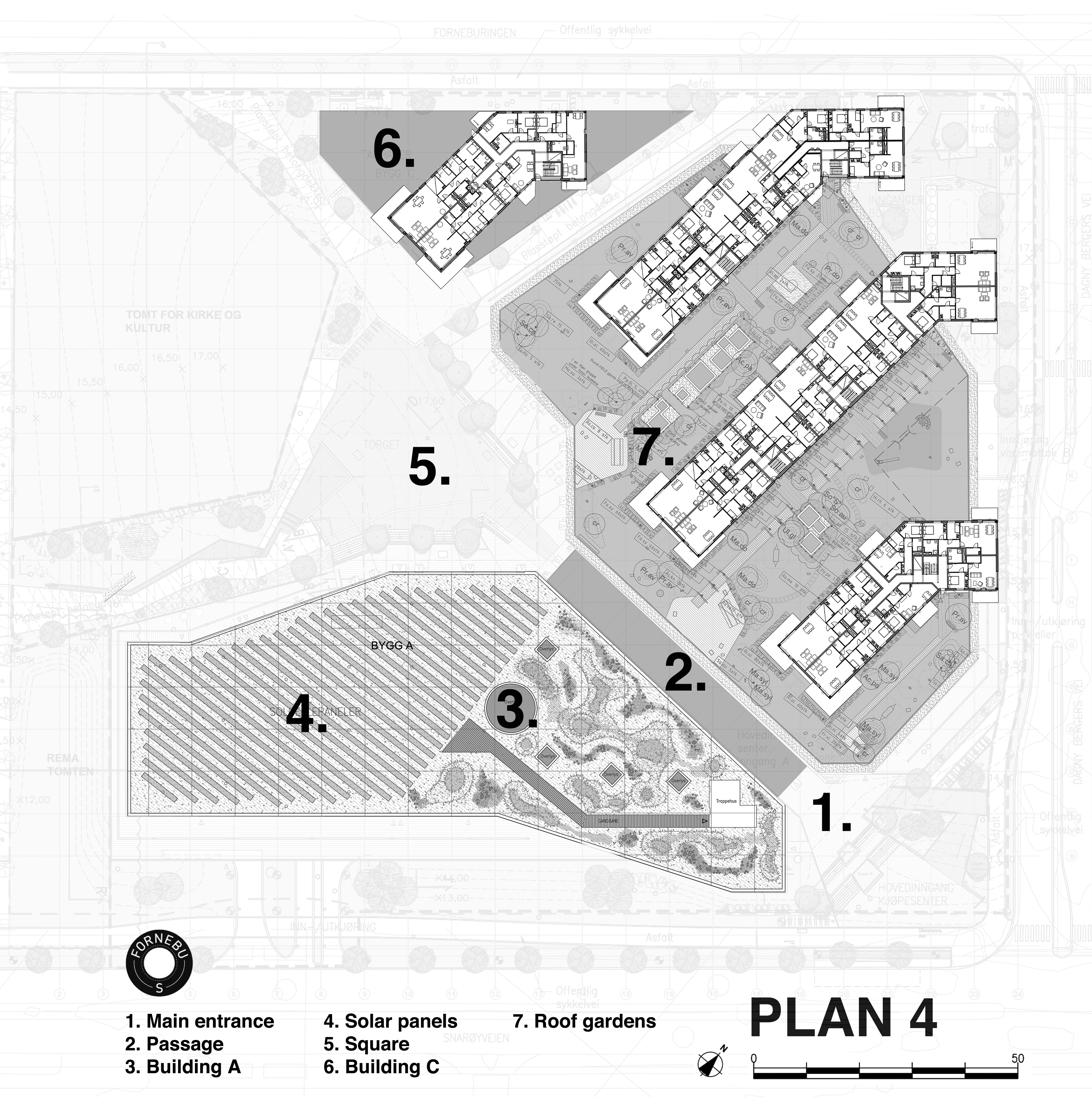 挪威 Fornebu S 环保购物住宅中心-49