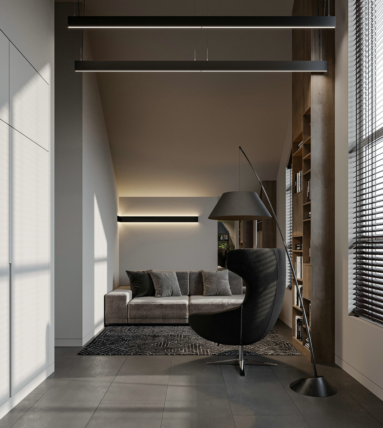 暖棕色系公寓设计-11