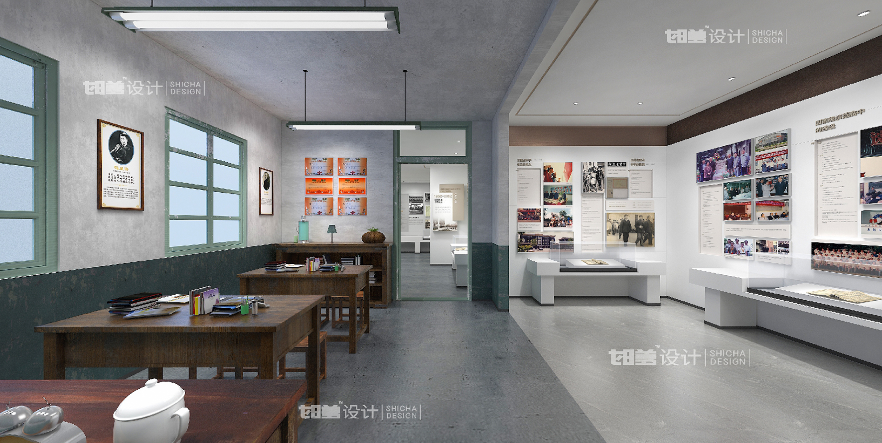 常熟市中学校史馆空间设计-10