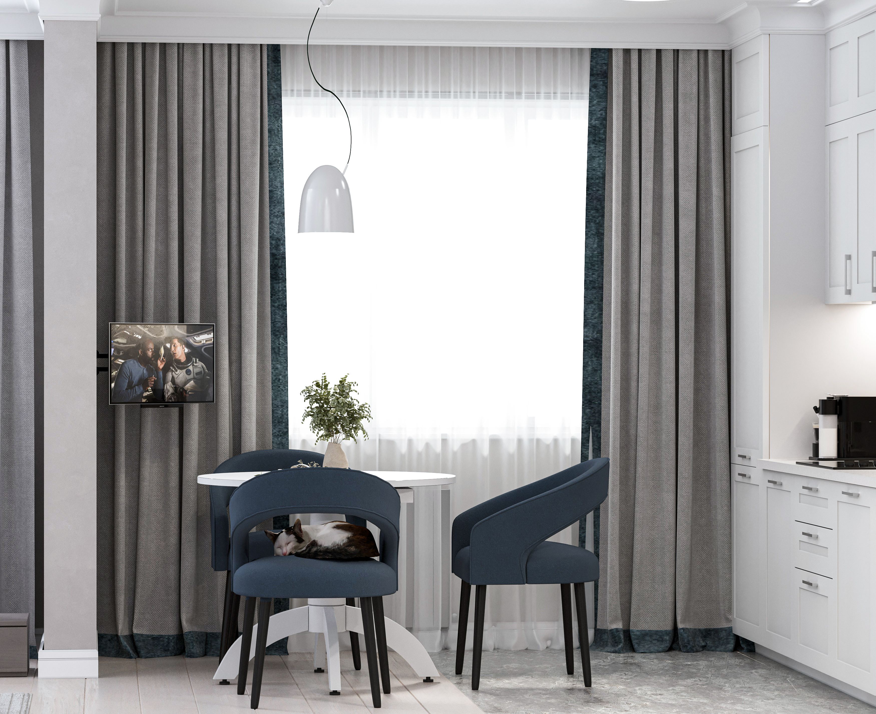 Двухуровневая квартира для семейной пары-0