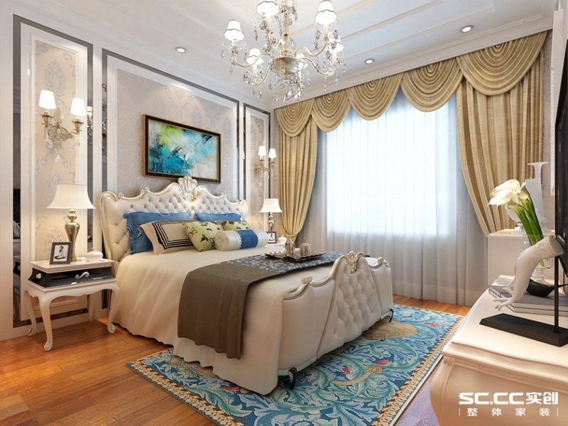 【上海实创装饰】淀山湖250平简欧风格别墅装修设计-5