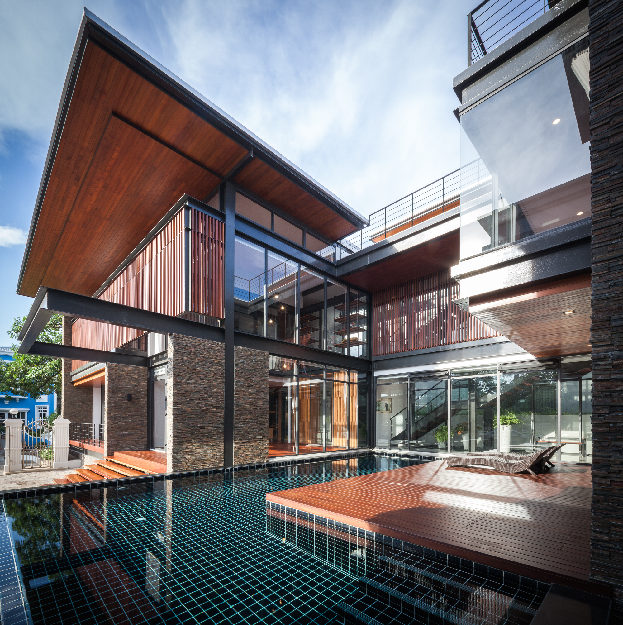 泰国曼谷桥梁别墅丨Junsekino Architect And Design-43