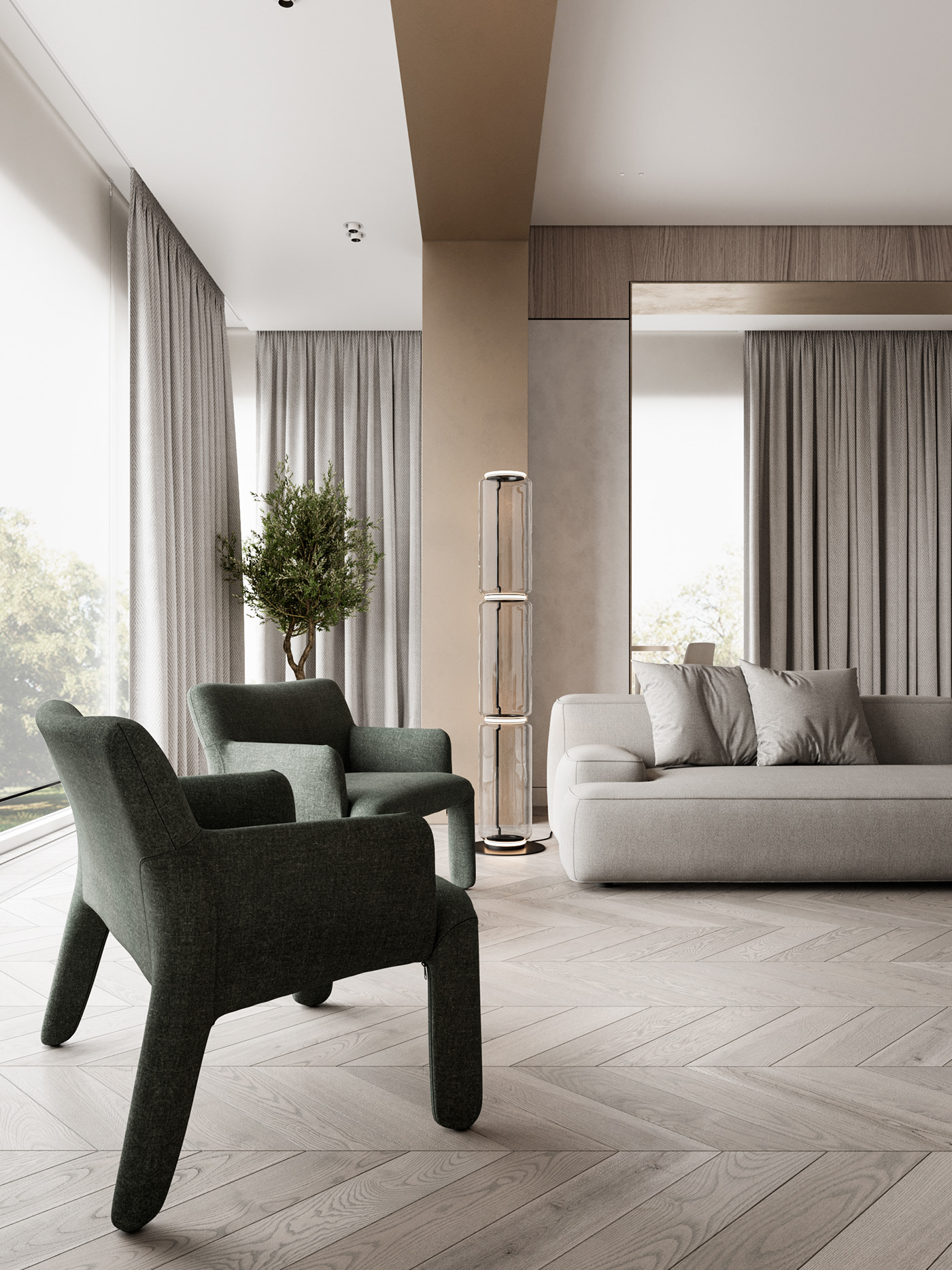 浅灰色系公寓 干净 舒适 大方-4